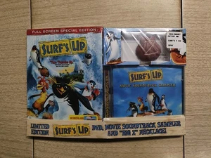 Surf's Up DVD CD Movie Soundtrack + Big Z Necklace Limited Edition NEW sealed - Picture 1 of 5