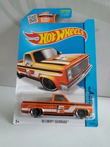 Hot Wheels 2015 HW City - '83 Chevy Silverado Orange Fram Oil Filters - Picture 1 of 8