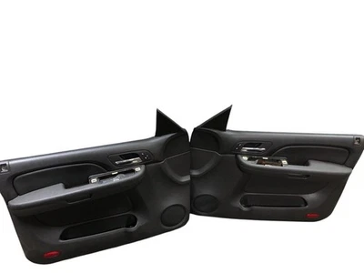 2007 - 2009 Chevy Avalanche пара LH/RH передняя дверь отделки панели черный Htd сиденья - Изображение 1 из 4