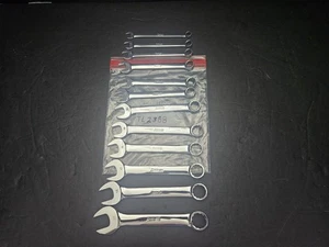 SNAP ON #OEXM SERIES 12 PC 12 PT 8MM-19MM SHORT COMBINATION WRENCH SET (TL2388) - Picture 1 of 13