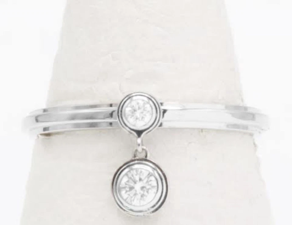 Cartier Legers бриллиант кольцо бриллианты белое золото редкая! Размер 56/7.75-8/P.5-Q - Изображение 1 из 3