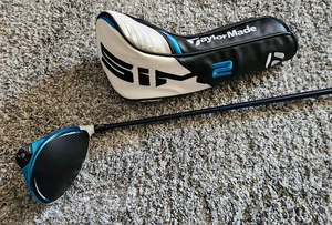 TaylorMade SIM2 Max Driver 9.0 Deg Graphite S Stiff RH Headcover P-146280 - Picture 1 of 8