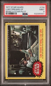 1977 Topps Star Wars Card #134 Luke Dreams of Being a Star Pilot PSA 9 MINT - Picture 1 of 1