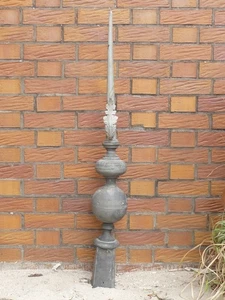 Punta de torre punta de techo decoración de techo metal decoración de jardín zinc antiguo de Francia - Imagen 1 de 5