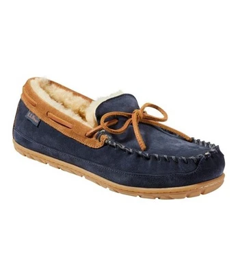¡OFERTA!!! Mocasines LLBEAN Wicked Good para hombre carbono azul marino/silla de montar TALLA MEDIANA 🔥 Foto 1 de 4