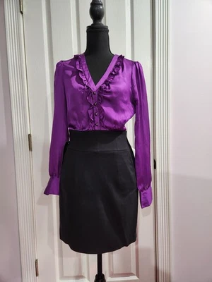 Vestido para mujer Bebe púrpura seda/lana talla pequeña nuevo con etiqueta Foto 1 de 4