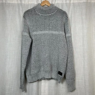 Suéter Grueso Cuello Alto Nick Danger Para Hombre XL Gris Preppy Abuelo Academia Otoño Foto 1 de 4