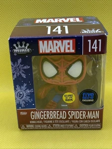 Funko Minis Gingerbread Spider-Man #141 Five Below Exclusive GITD Marvel - Picture 1 of 7