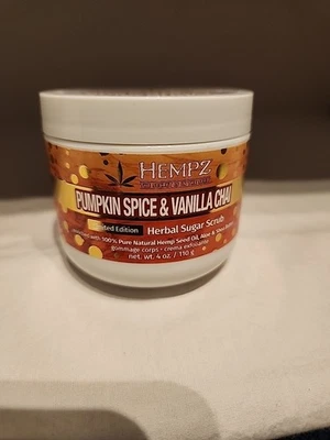 Hempz тыква специи ваниль чай ши сахар скраб для тела - Изображение 1 из 3