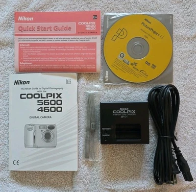 Cargador de batería NIKON MH-71 para cámara digital Coolpix 4600 5600 7600 guía del usuario Foto 1 de 4