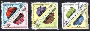 Züge Kambodscha 1998 (17) Yvert Nr. 1509 bis 1514 gestempelt used - Bild 1 von 1