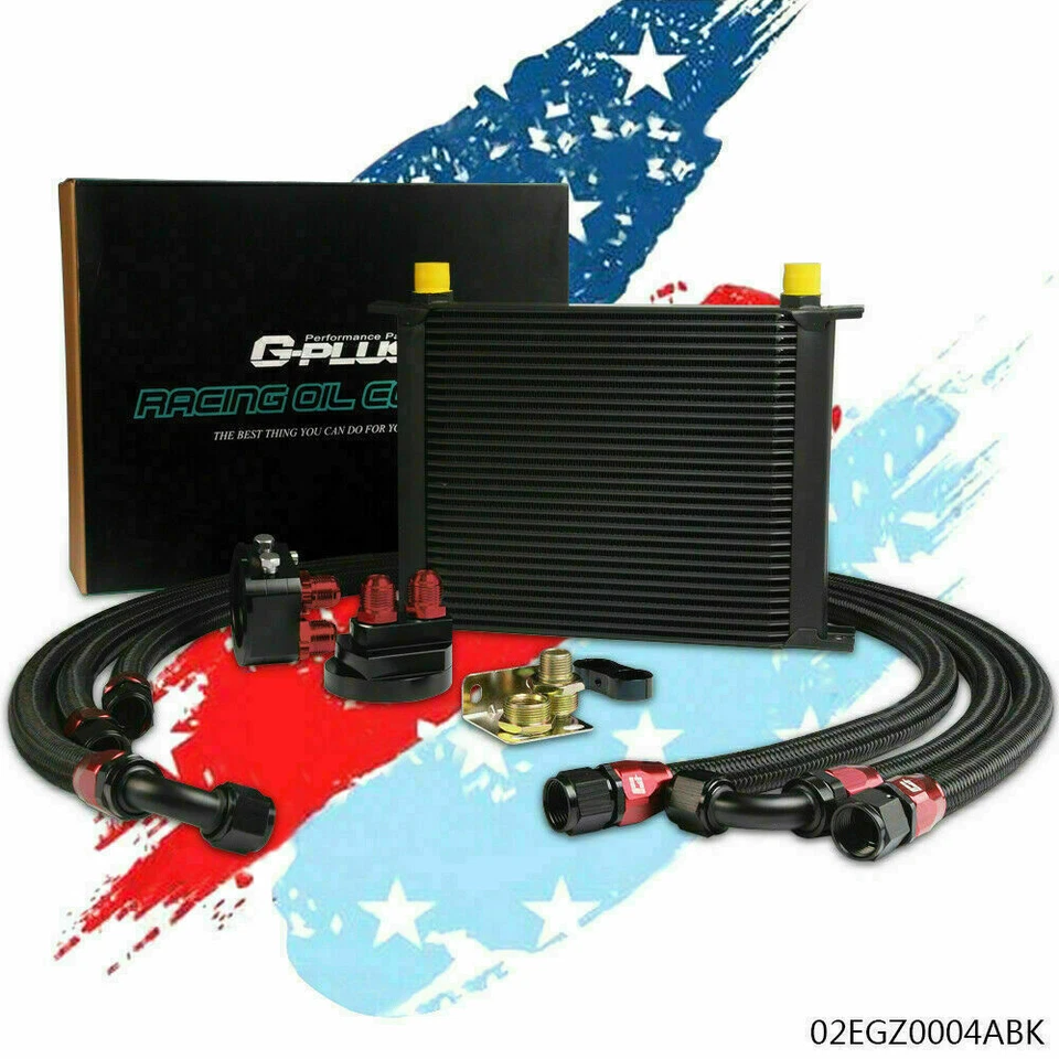 Motor AN10 30 fileiras compatível com refrigerador de óleo de transmissão universal + realocação de filtro - Imagem 1 de 4