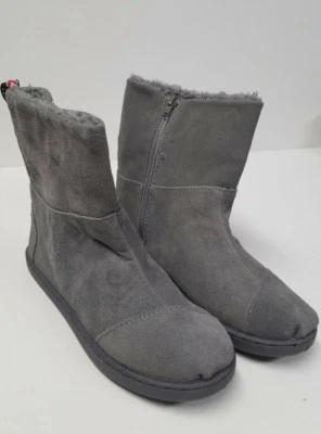 Toms Juvenil Nepal Botas Gris Gamuza Talla 4 NUEVO Foto 1 de 4