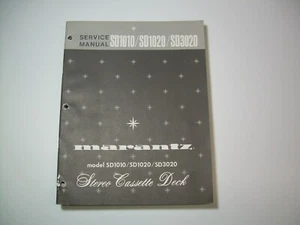 Marantz Service Manual mit Schaltplan Original Marantz SD1010 & SD1020 & SD3020 - Bild 1 von 1