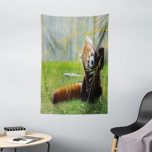 Wildlife Tapestry Asian Animal Panda Print Wall Hanging Decor - Picture 1 of 3