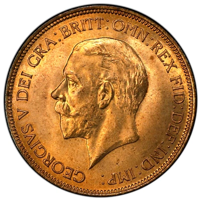 1936 Great Britain 1 Penny, PCGS MS 65 RD, Red, KM-838. - Image 1 of 3