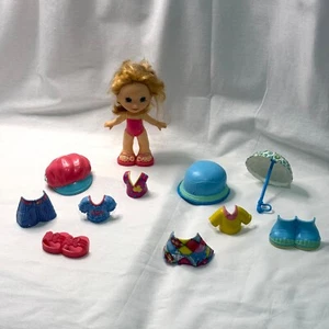 Snap N Style Fisher Price blonde grüne Augen Puppe, Kleidung Schuhe Zubehör Paket - Bild 1 von 15