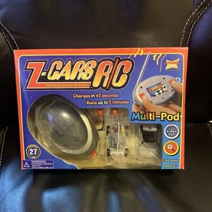 (Vintage)) Atomic Toys Z-Cars R/C Series 1 1/64 Scale Multi-Pod Silver Race Car - Picture 1 of 4