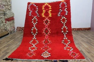 vintage Red rug berber rugs Vintage berber rugs , Vintage moroccan Red area rug - Picture 1 of 11