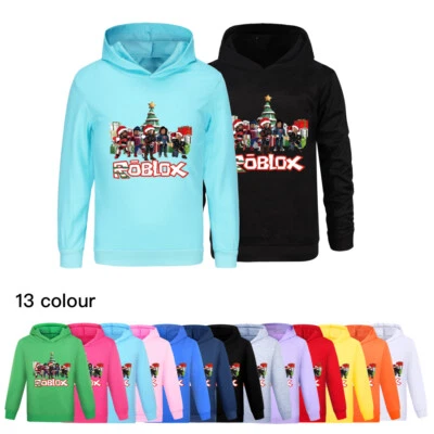 Kids ROBLOX Game Xmas Hoodie Sweatshirt Pullover Tops Long Sleeve Boys Girls - Image 1 of 4