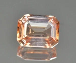 Natural Imperial Topaz 10.40 Ct Emerald Certified Flawless Loose Gemstone - Picture 1 of 7