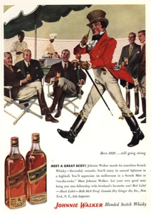 1954 Johnnie Walker: Meet a Great Scot Vintage Print Ad - Picture 1 of 1