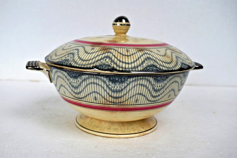 Antique Minton Tureen / Serving Dish Designed John Wadsworth Porcelain Decorativ - Image 1 of 4