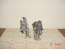 4-Piece Pewter And Resin "Wizard" Figurines/Unique Collectible Set/Clearance!