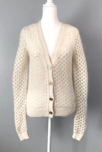Juicy Couture Mesh Crochet Sheer Cardigan Size XS - Picture 1 of 18