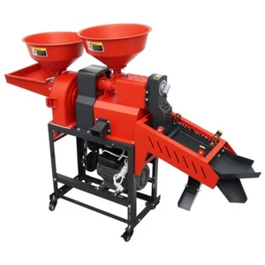 220V Rice Millet Milling Crushing Peeling Machine with 2 Layers Vibrating Screen - Picture 1 of 24