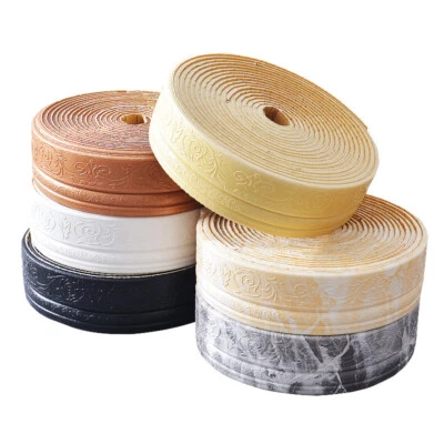 3D Adhésif Mousse Papier Peint Mural Plinthe Bord Autocollant Floral Pièce Décor