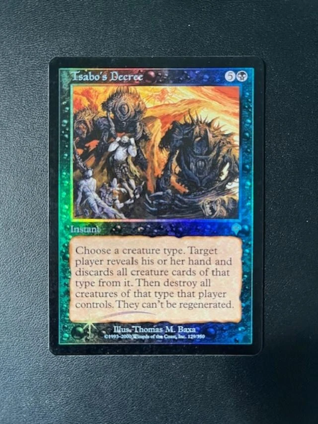 MTG- Tsabo's Decree x1 - Invasion FOIL - Image 1 of 1