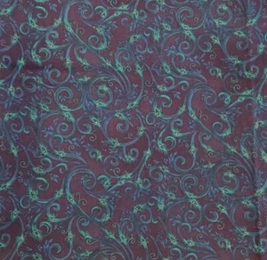 44" 32.5" Yds Fanciful Swirl Michelle Palmer for Springs Creative Products - Picture 1 of 3