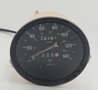 Fiat 124 Spider Veglia Borletti 1974-82 velocímetro original #3 Foto 1 de 4