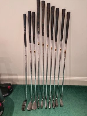 Prosimmon Pro Gold Golf Clubs 3,4,5,6,7,8,9,PW & Sand Wedge R/H - Image 1 of 4