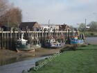 Photo 6x4 Fishing Boats Rye On the River Rother at low tide. A sheet pile c2011