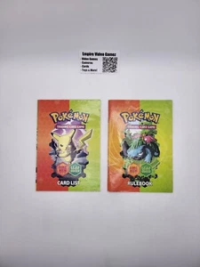 Lista de cartas y libro de reglas Pokemon rojo fuego y hoja verde - ¡Libro de bitácora de colección! - Imagen 1 de 4