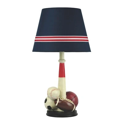 Mult-Sport Table Desk Lamp for Kid Bedroom - Basketball Football Soccer Baseball - Image 1 of 4