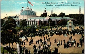 Postcard ON Toronto Gooderham Fountain Horticultural Canadian Natl Exhibition - Picture 1 of 2
