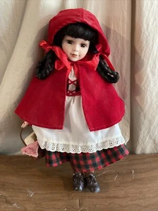 Muñeca de porcelana Caperucita Roja serie cuento de hadas Geppeddo - Imagen 1 de 7