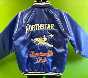 Northstar Snowmobile Club Embroidered Satin Bomber Jacket Men's Large - Picture 1 of 6