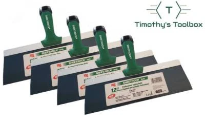 SHEETROCK TOOLS USG Sheetrock 12'' Blue Steel Pro-Series Drywall Taping Knife (Pack of 4)