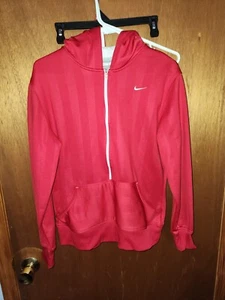 Nike Pullover Women Large Red 3/4 Zip Workout Gym Casual - Picture 1 of 7