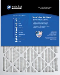 Nordic Pure 16x16x2 Plissee MERV 12 Luftfilter 3er Pack - Bild 1 von 8