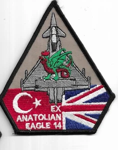 RAF PATCH 3 SQUADRON EX ANATOLIAN EAGLE 14TYPHOON ROYAL AIR FORCE SQUADRON PATCH - Picture 1 of 1