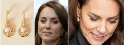 ACCESSORIZE  Pearl AND DISC HOOP EARRINGS Kate Middleton - Bild 1 von 4