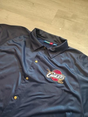 Vintage Cleveland Cavaliers Warm Up Jacket Majestic Bigman 4XL Snap Front - Image 1 of 4