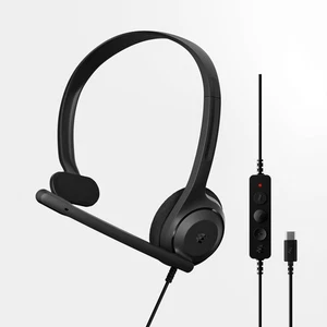 C1 USB C Mono Headset - Single-Sided Wired Headset with Noise Canceling Mic, ... - Picture 1 of 6