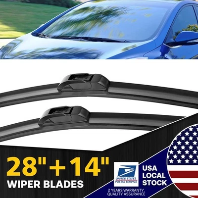 For Kia Forte5 2014-2018 28"+14" All Season Rubber Front Windshield Wiper Blades - Image 1 of 4