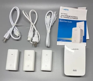 Power over Internet Injectors UPOE (3) count & (1) Lynksys RE7000 Wi-Fi Extender - Afbeelding 1 van 2